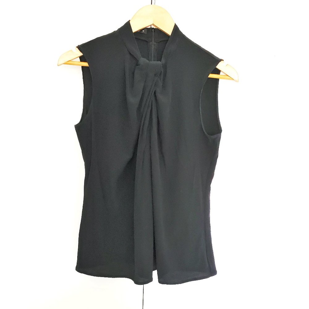 ETRO Black Silk Sleeveless Blouse IT 46/ L